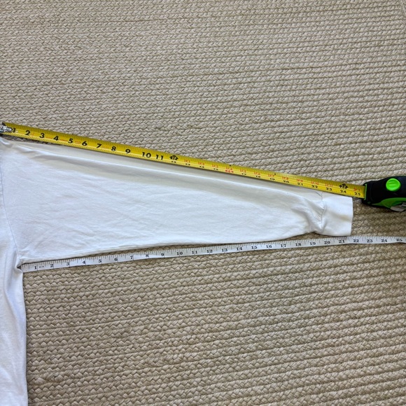 Ghost “I LOVE YOU SAY IT BACK” Cropped Long Sleeve Tee | Small | White - Picture 7 of 7